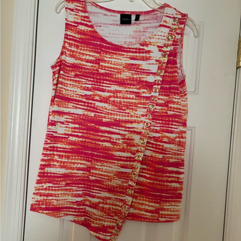 Pink print Rafaella medium sleeveless top